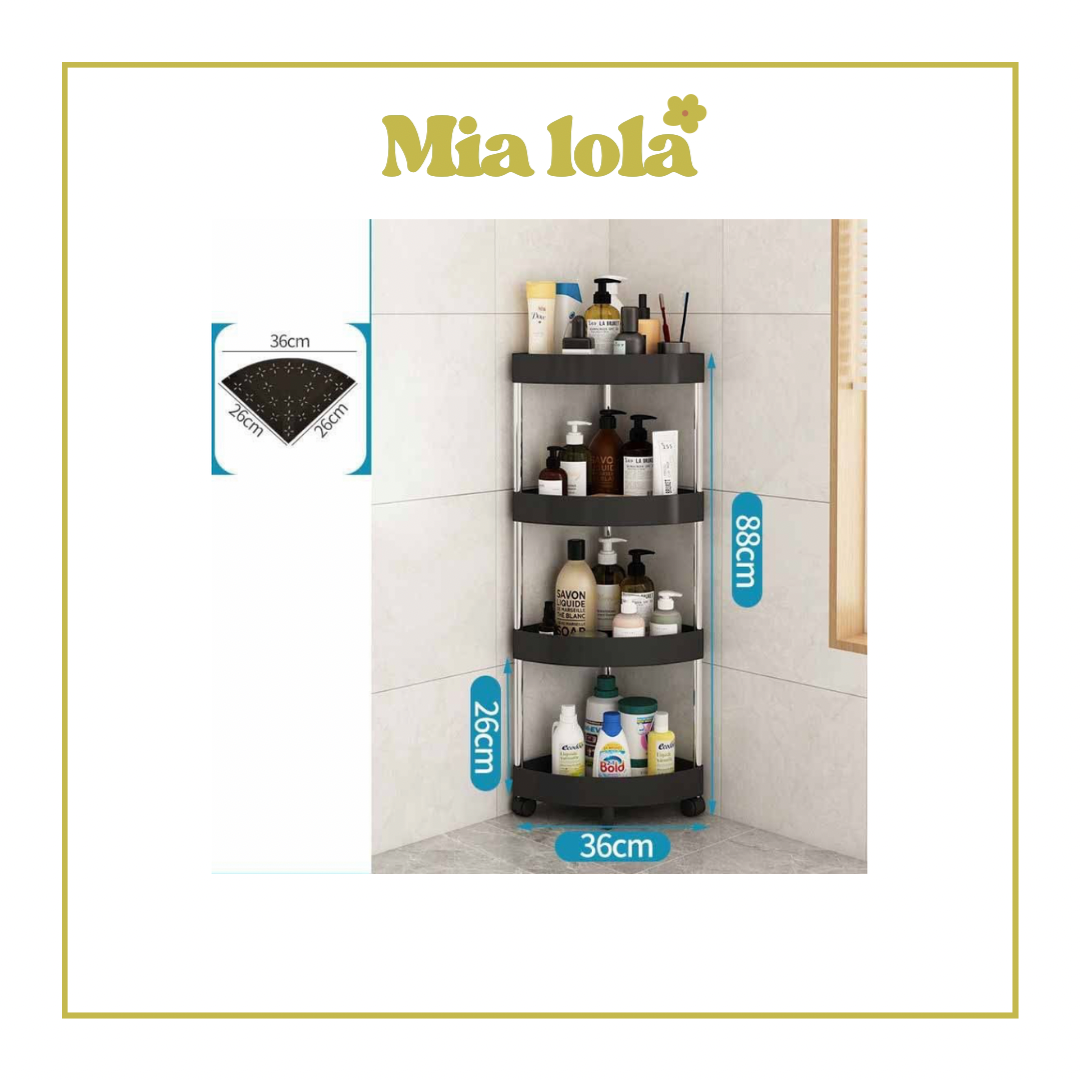 Esquinero con ruedas para baño o cocina